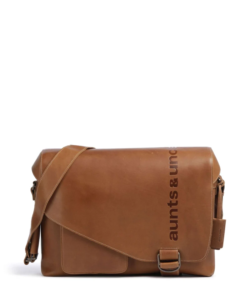 Aunts & Uncles Heritage Big Judd Messenger väska tan