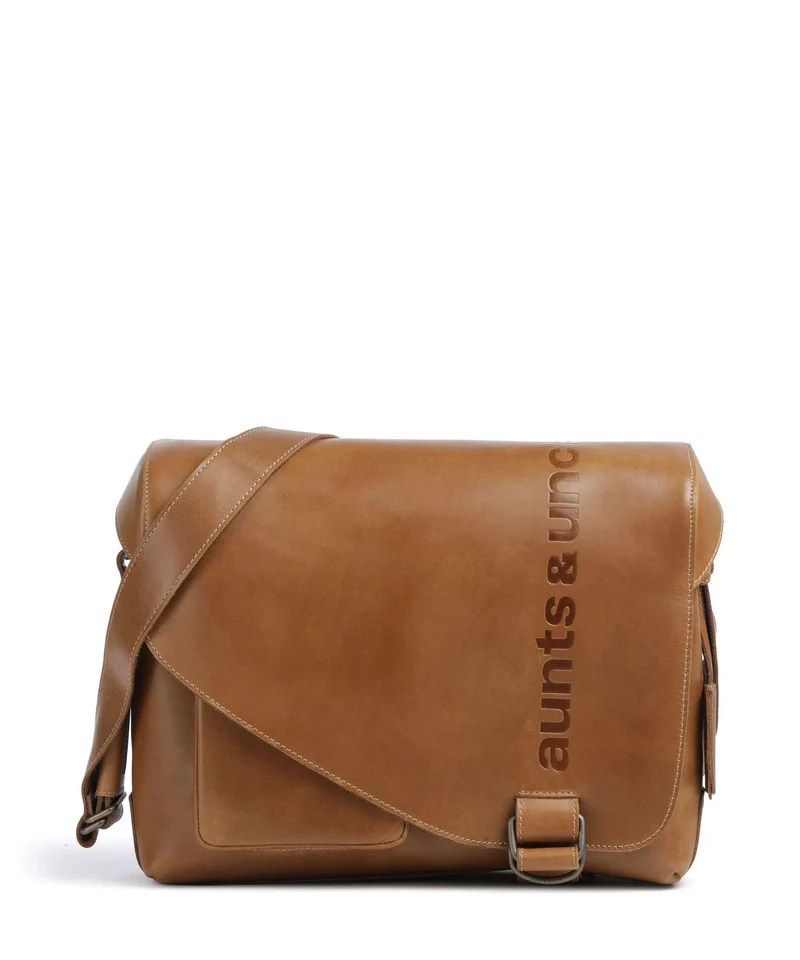 Aunts & Uncles Heritage Medium Judd Messenger väska tan
