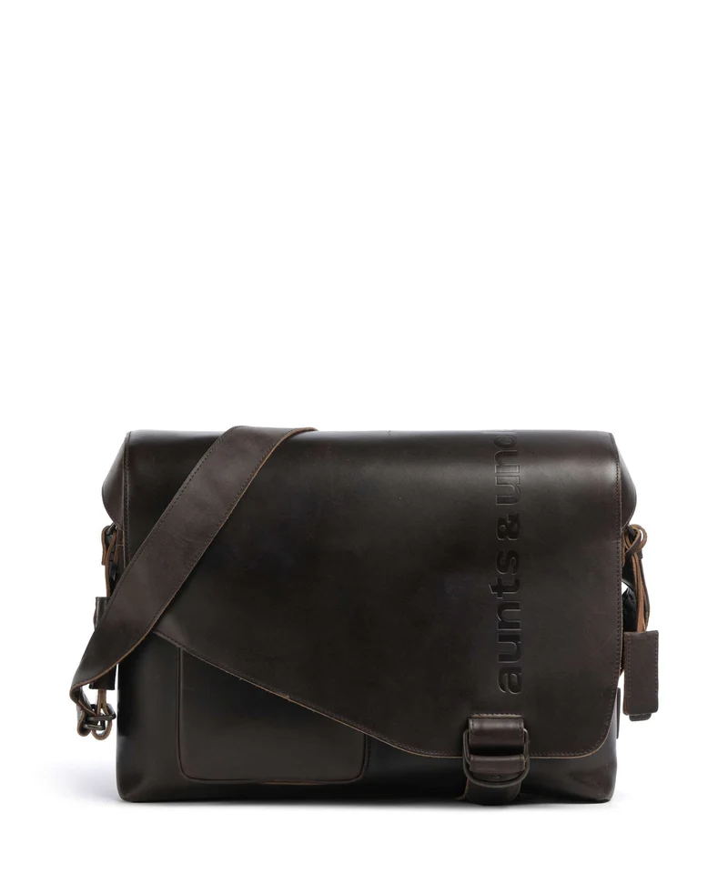 Aunts & Uncles Heritage Big Judd Messenger väska dark brown
