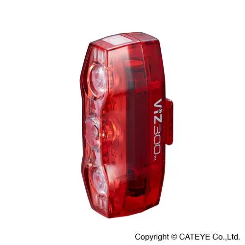 CatEye Viz300 Bakljus 300 Lumen - Cykellampa USB