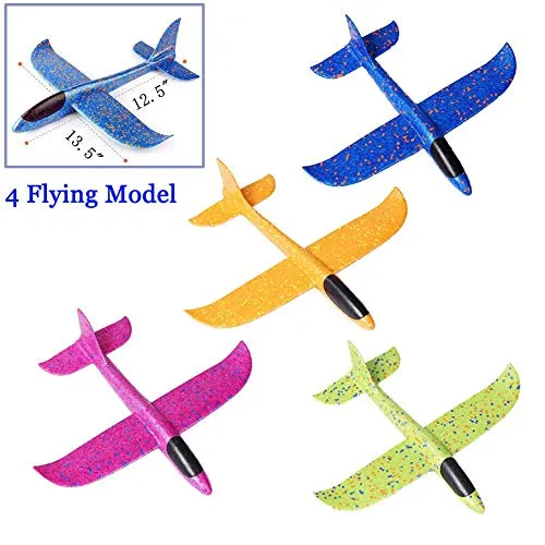 Segelflygplan Foam Airplane Toy (4 Stycken)