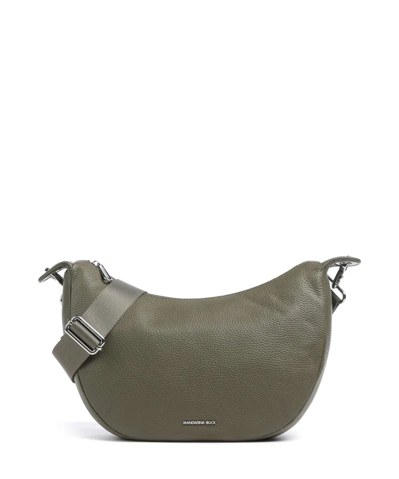 Mandarina Duck Mellow Leather Axelremsväska winter olive
