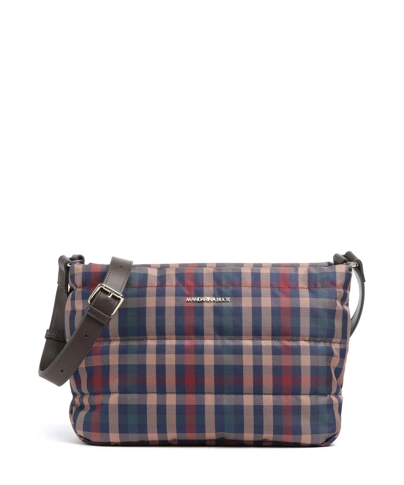 Mandarina Duck Tartan Crossover väska tartan brown