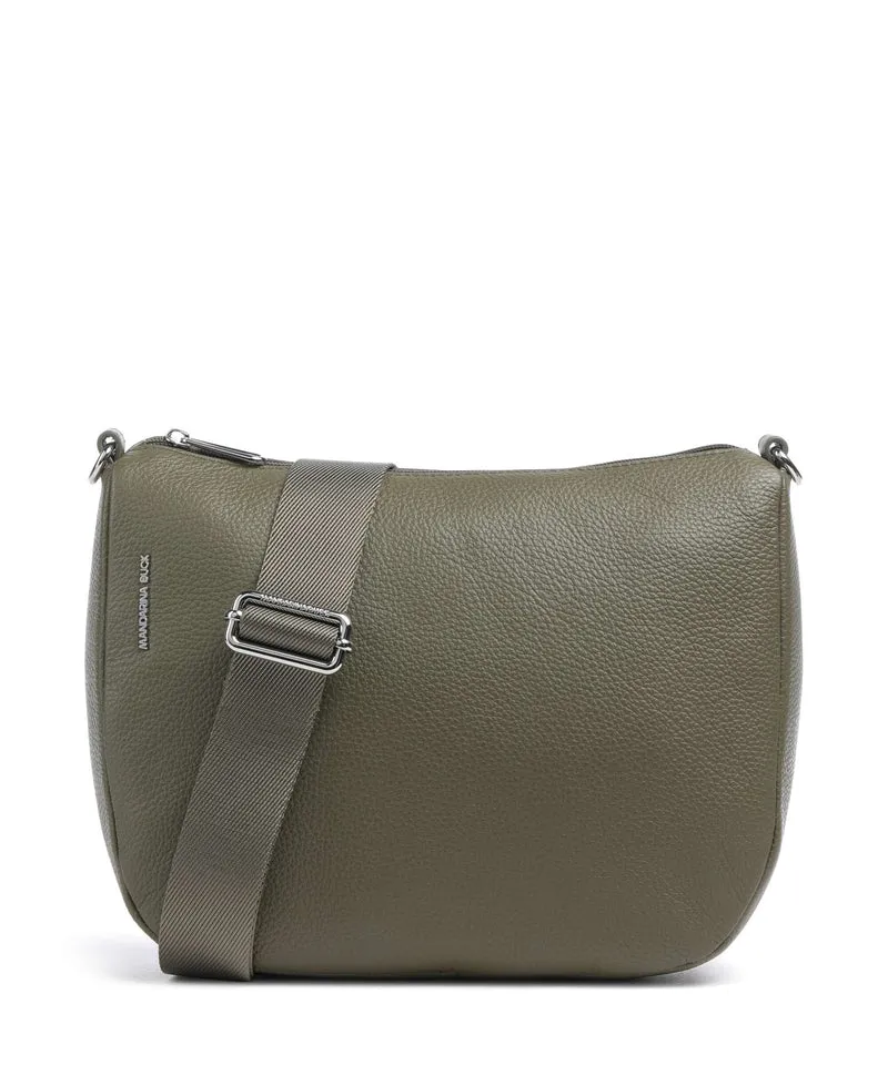 Mandarina Duck Mellow Leather Crossover väska winter olive
