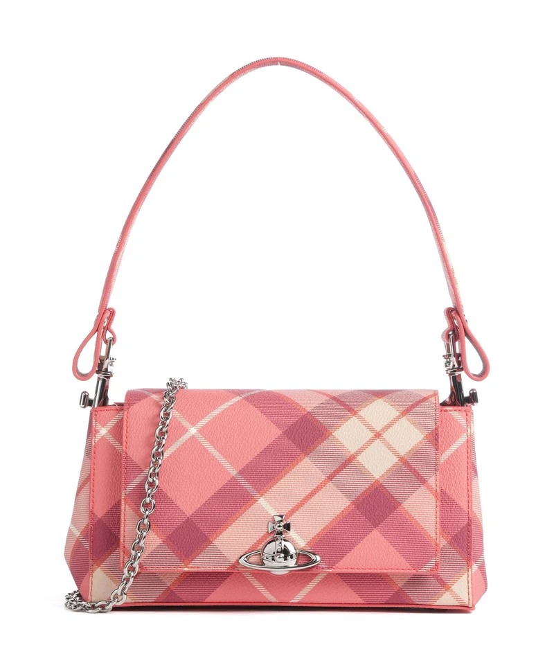 Vivienne Westwood Hazel Buccia D'Arancia Medium Axelremsväska fraser pink