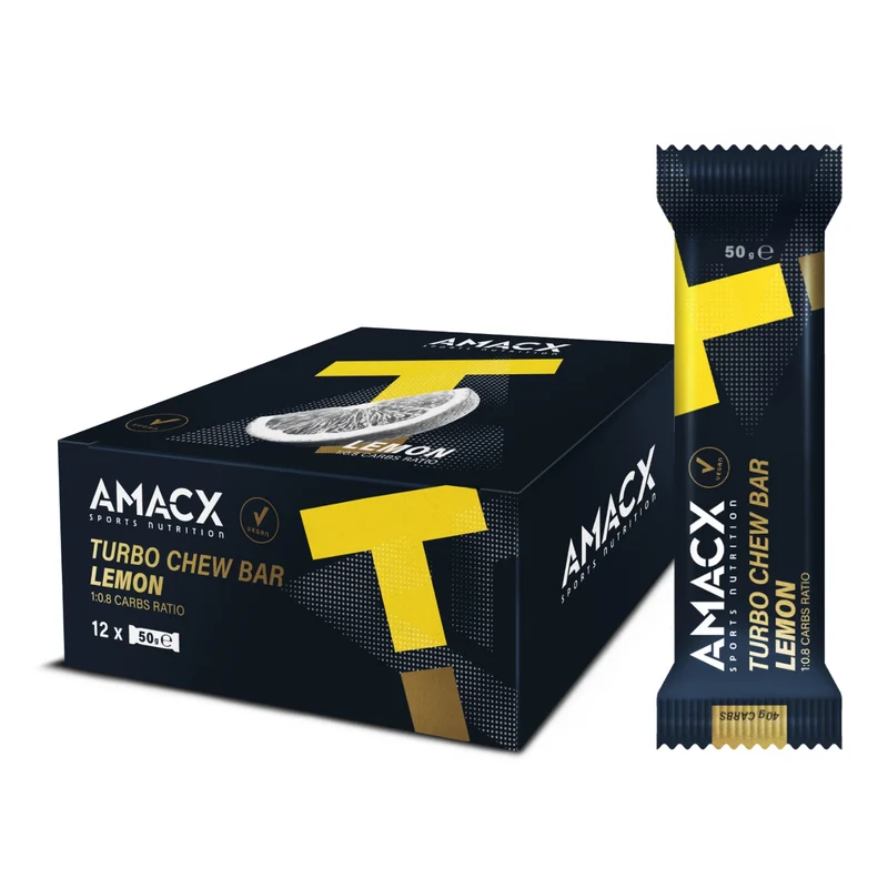 Amacx 1:0.8 Turbo Chew Energy Bars (12 x 50g)