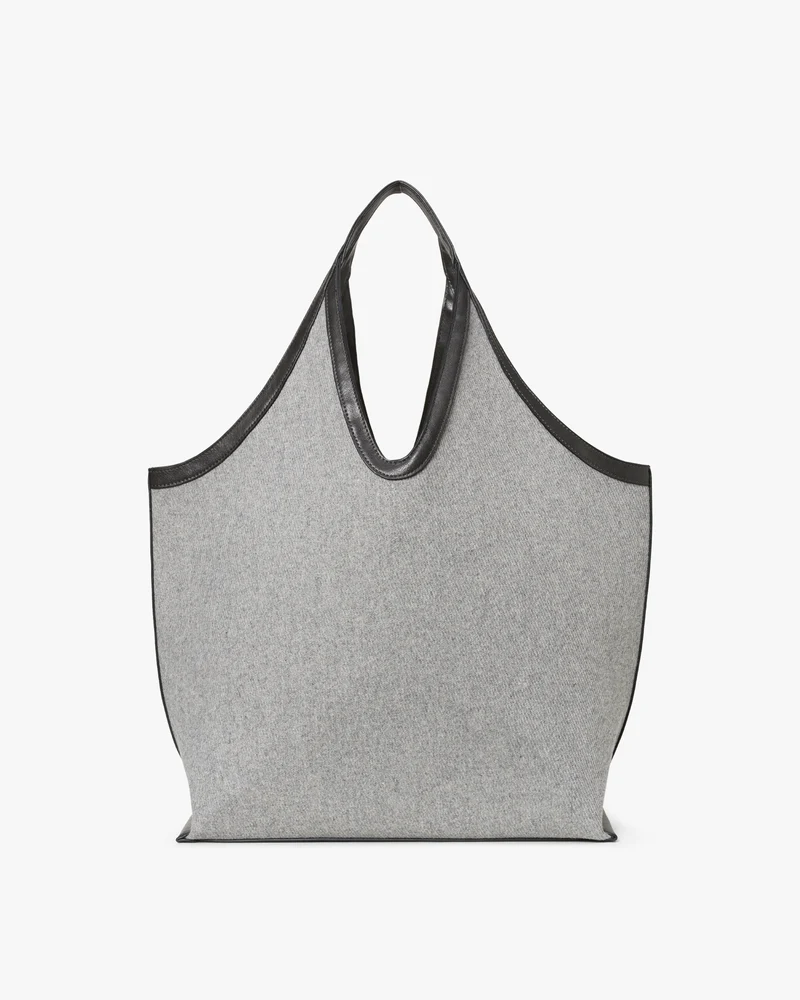 Large Structured Wool Tote