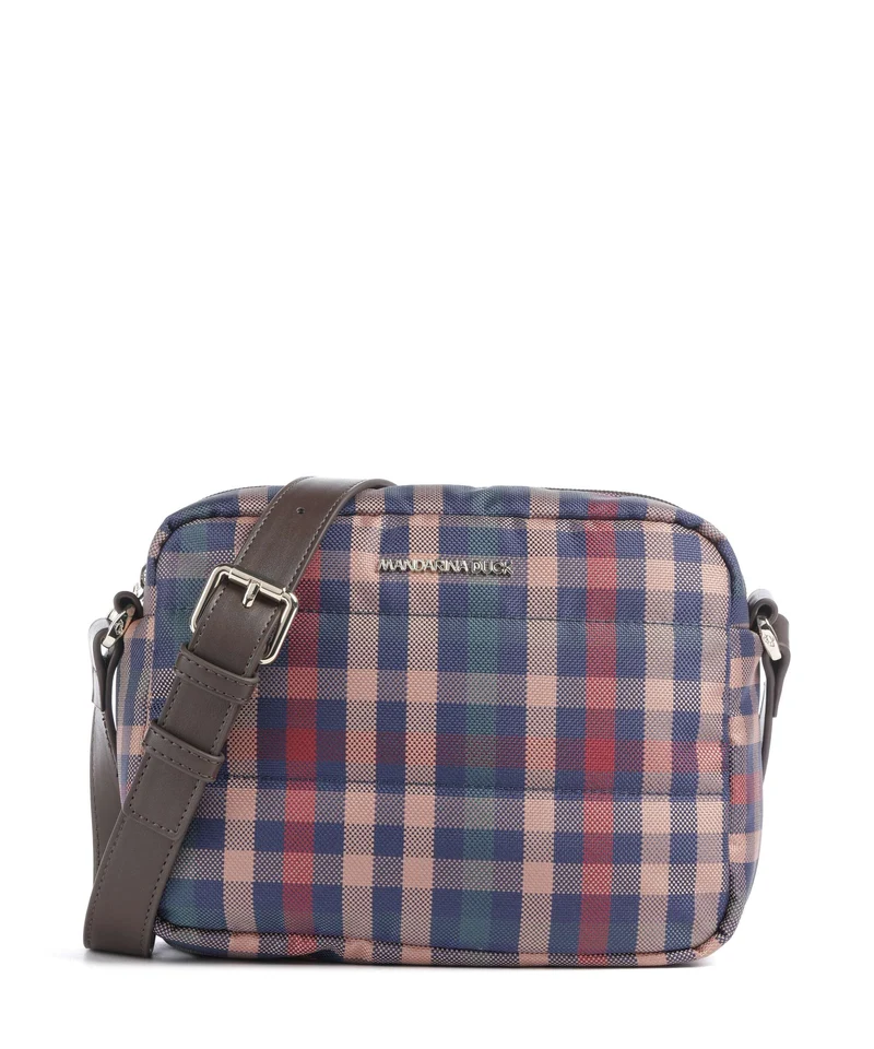 Mandarina Duck Tartan Crossover väska tartan brown