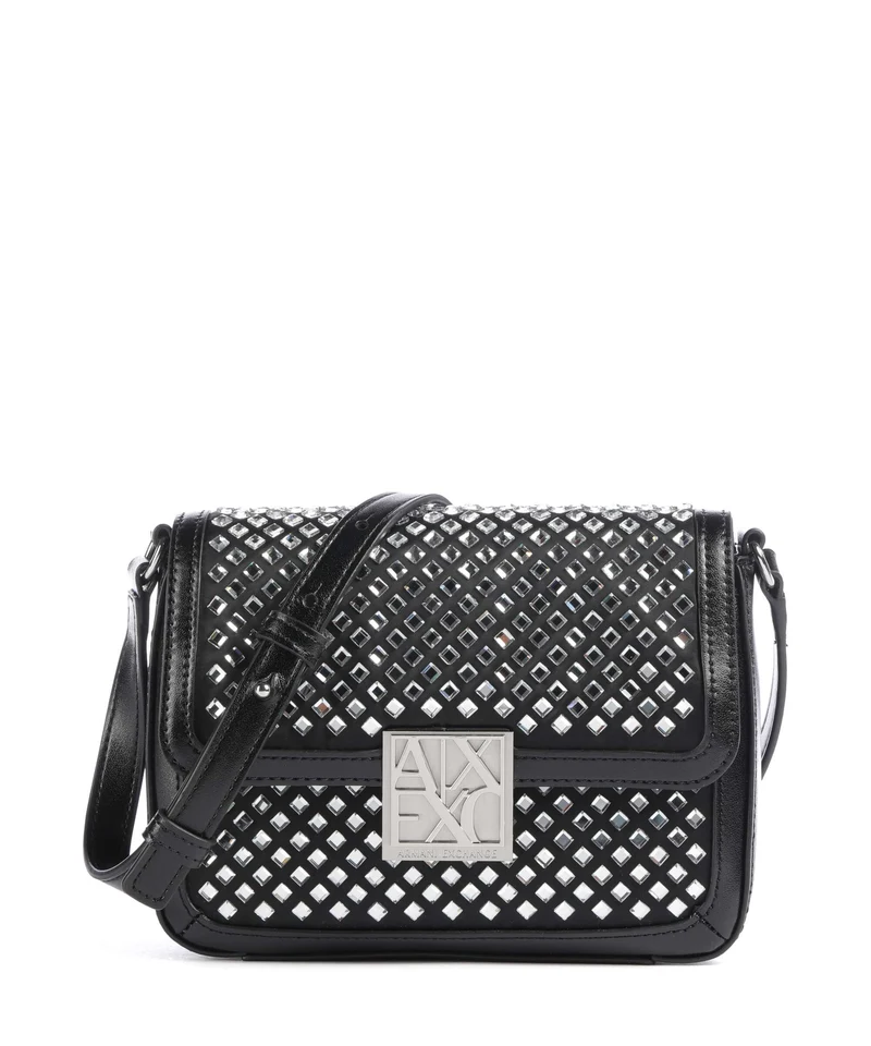 Armani Exchange Amy S Crossover väska black/crystal