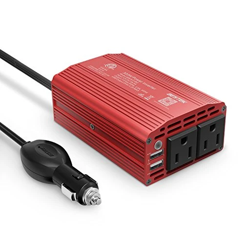 300W effektomvandlare DC 12V till 110V AC-växelriktare med 4.2A dubbel USB-biladapter