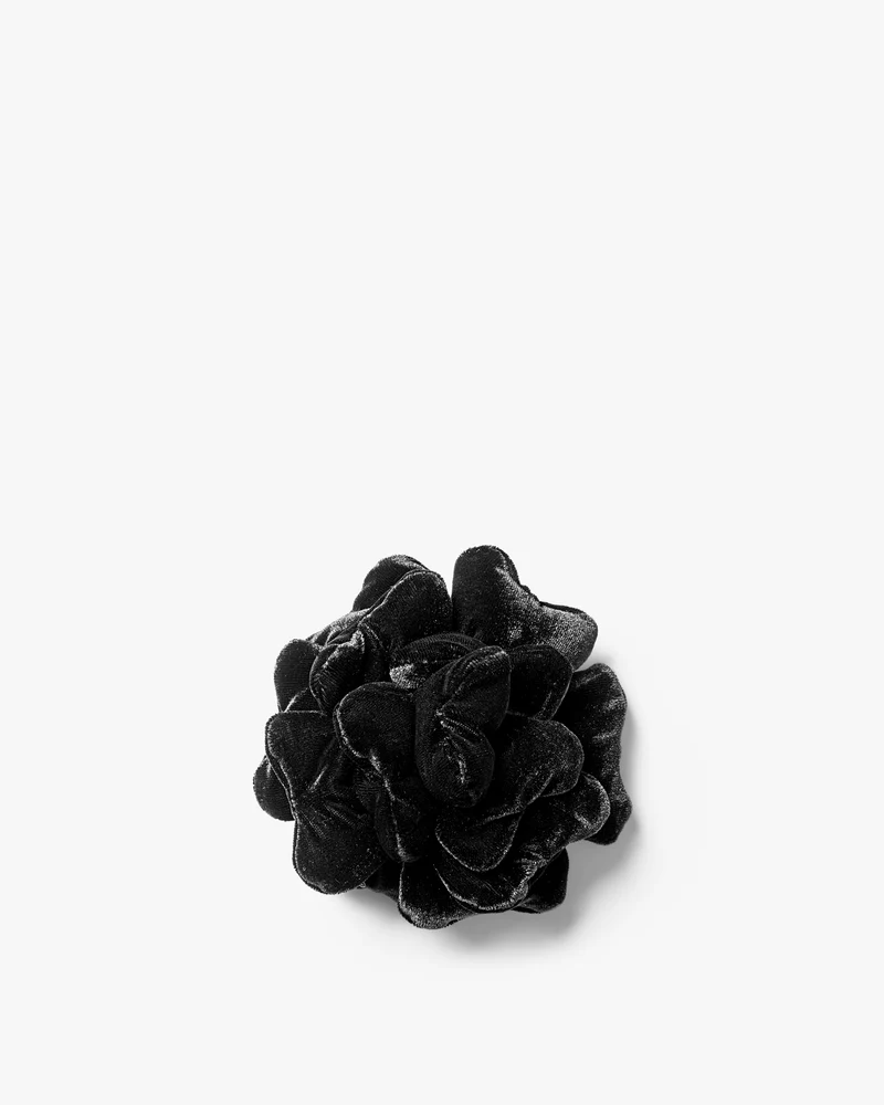 Velour Flower Hårklämma