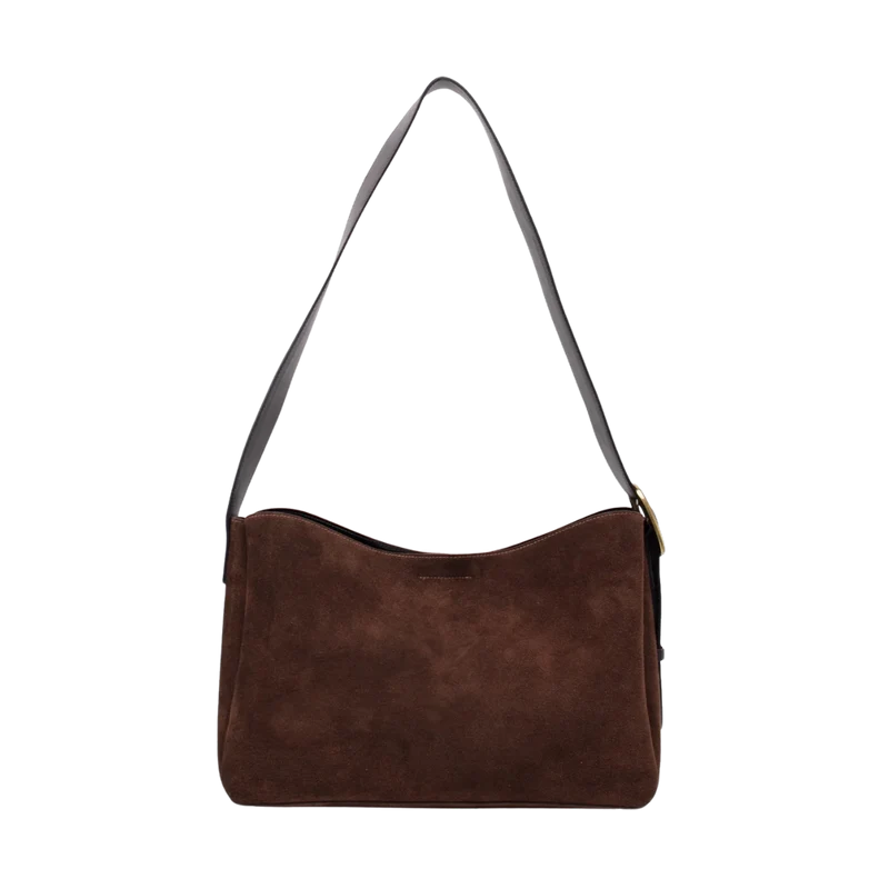 Novara Maxi Bag Suede - Chocolate
