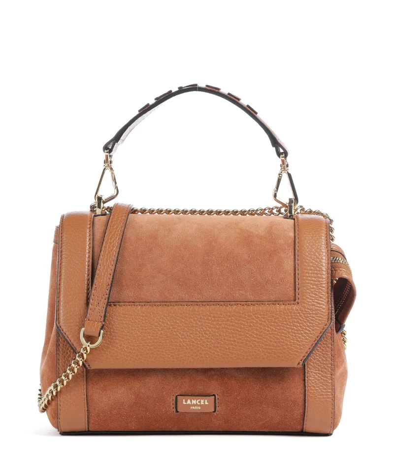 Lancel Ninon M Axelremsväska camel