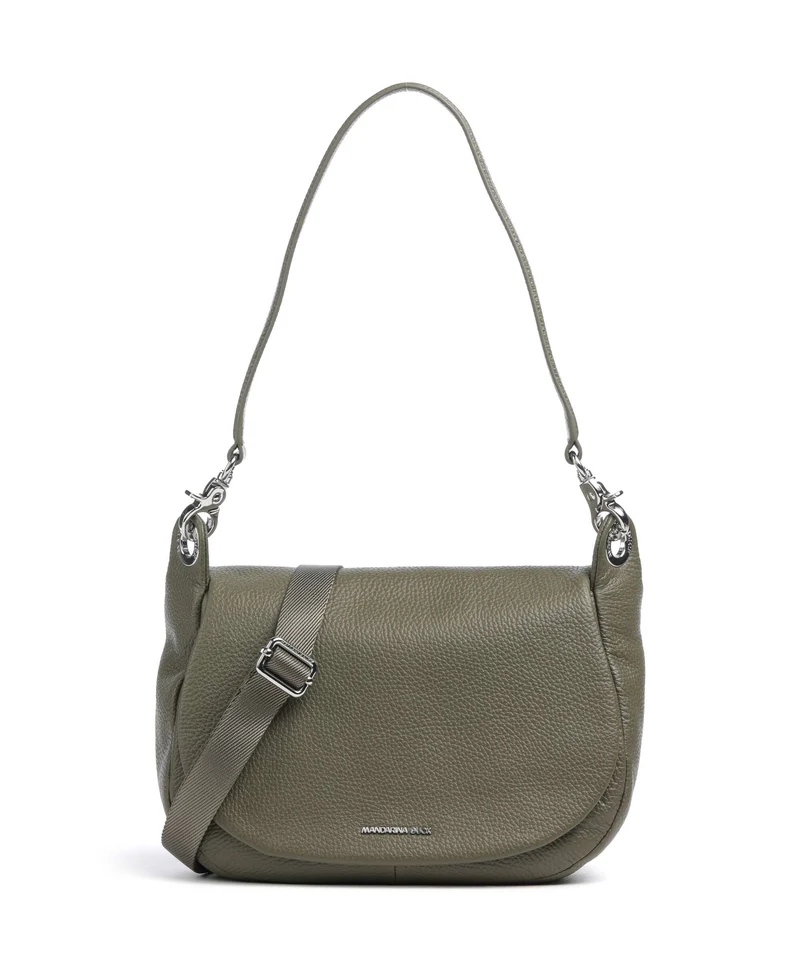 Mandarina Duck Mellow Leather Axelremsväska winter olive