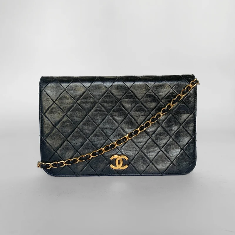 Chanel Single Flap Bag Lammskinn Läder