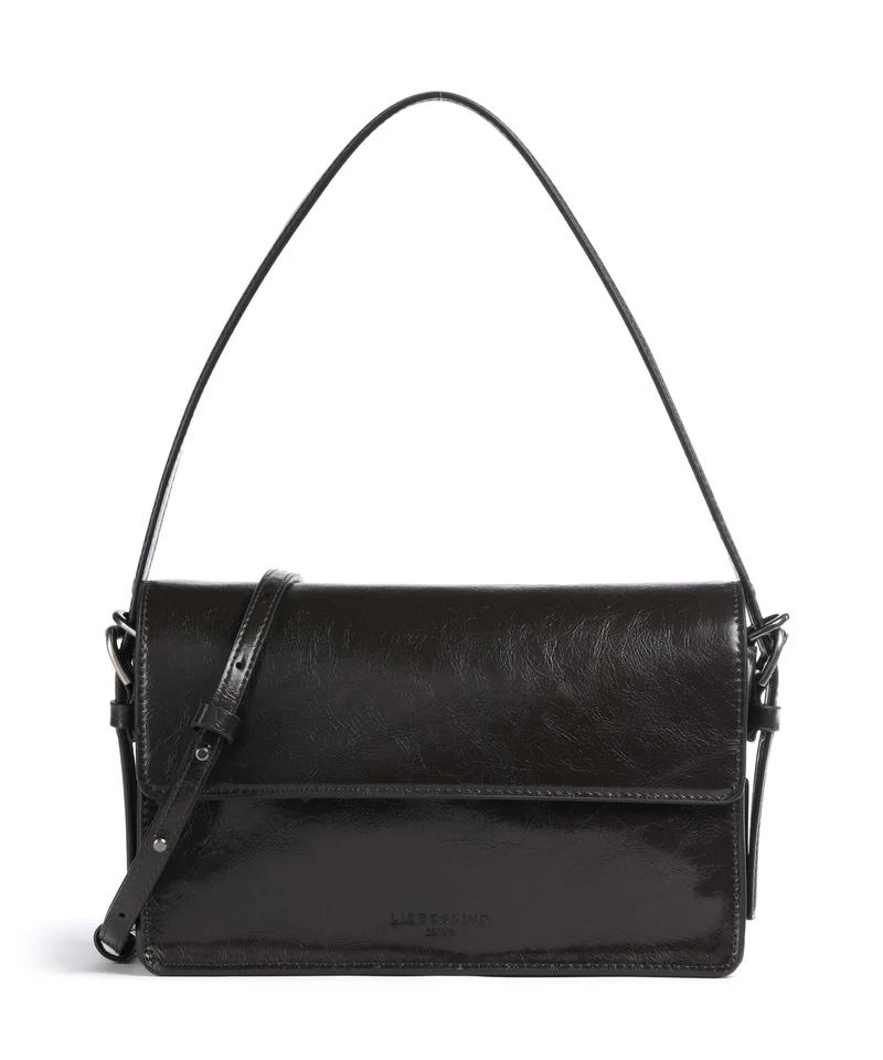 Liebeskind Audrey Recycled Lack Distressed S Axelremsväska deep soil