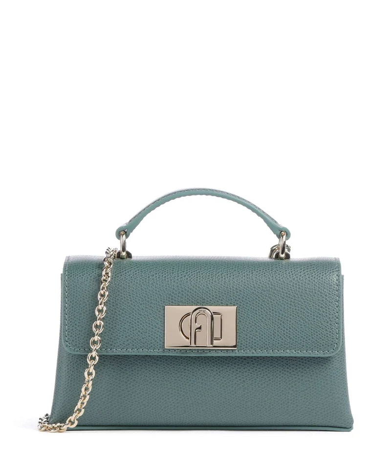 Furla 1927 Mini Crossover väska edera green