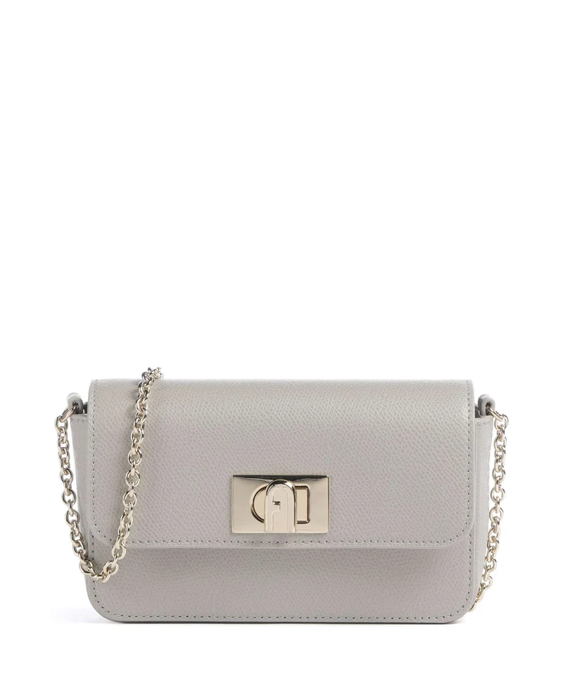 Furla 1927 Mini Crossover väska stone gray