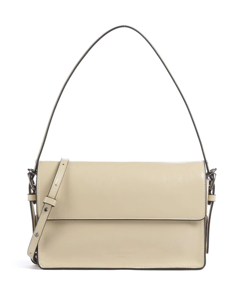 Liebeskind Audrey Recycled Lack Distressed S Axelremsväska biscotti
