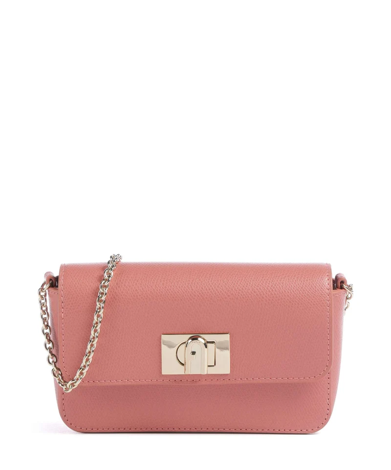 Furla 1927 Mini Crossover väska rosewood