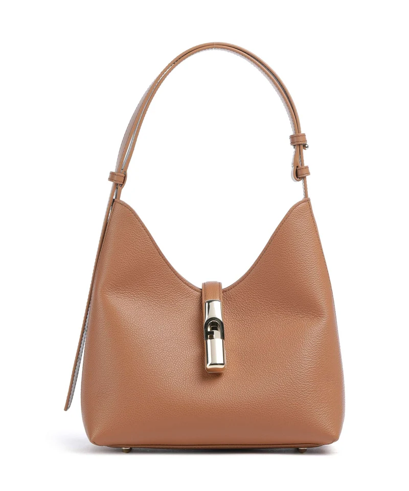 Furla Goccia S Axelremsväska brandy