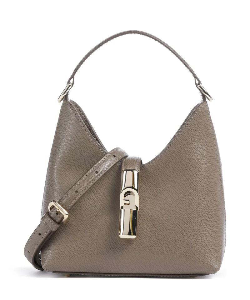 Furla Iride Mini Crossover väska muddy gray