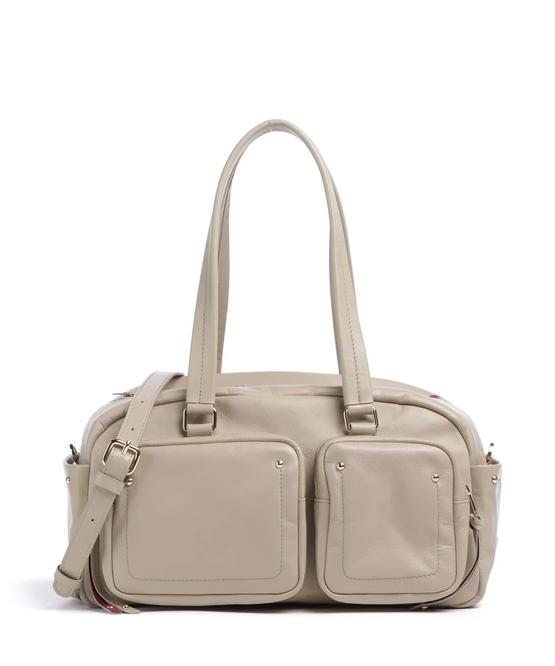 DuDu Bags Pocket Fanciful Axelremsväska sand grey