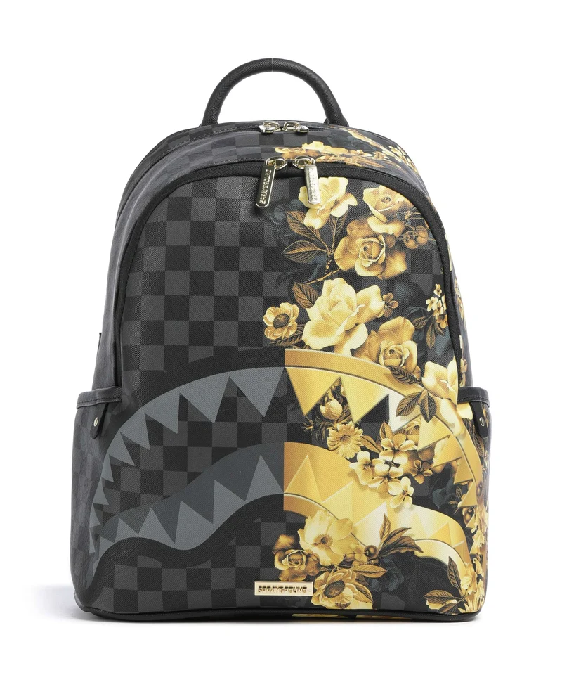 Sprayground Gold Floral Remix Ryggsäck black