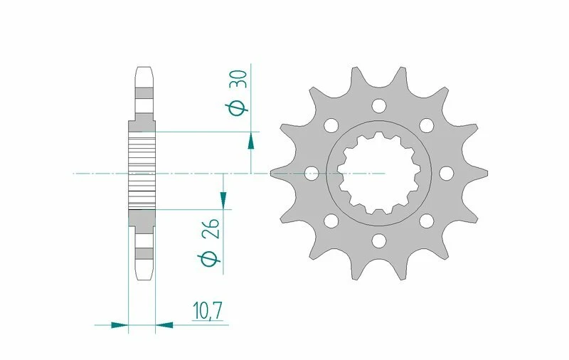 AFAM Steel Standard Front Sprocket 21805 - 525 21805-16