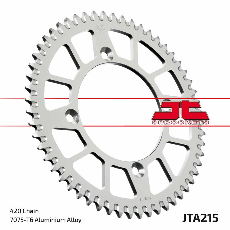 JT SPROCKETS Aluminium Ultra-Light Self-Cleaning Rear Sprocket 215 - 420 JTA215.56RED