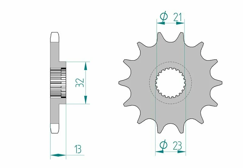 AFAM Steel Standard Front Sprocket 21311 - 428 21311-14