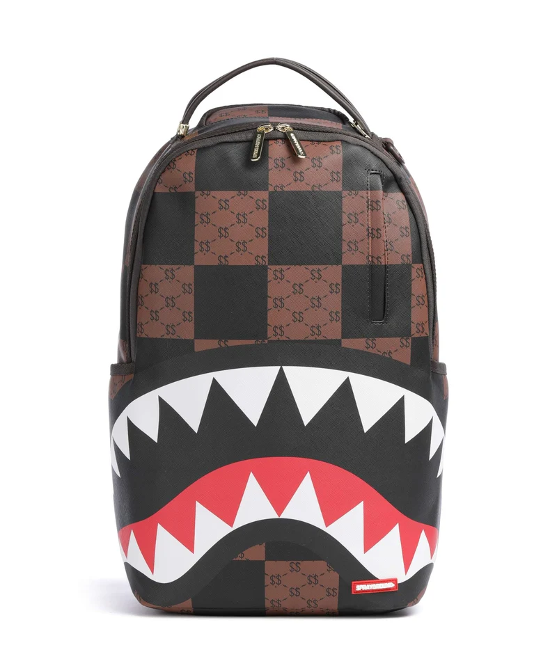 Sprayground Enlarged Check Paris Ryggsäck brown