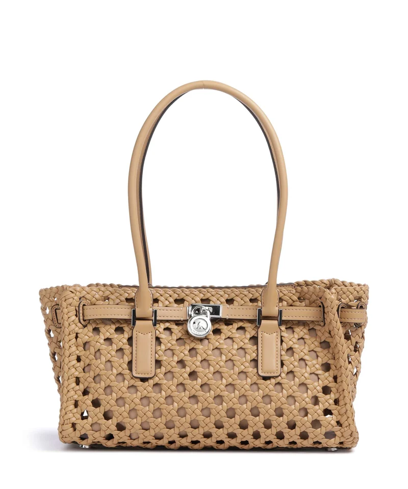 Michael Kors Hamilton Moderne Small Axelremsväska peanut