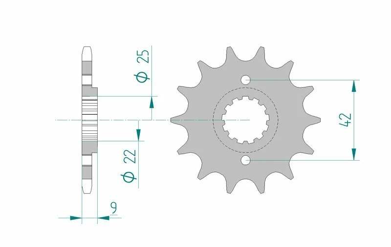AFAM Steel Standard Front Sprocket 24502 - 520 24502-15