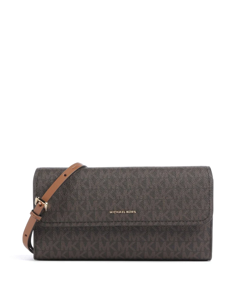 Michael Kors Jet Set Small Crossover väska brown/acorn