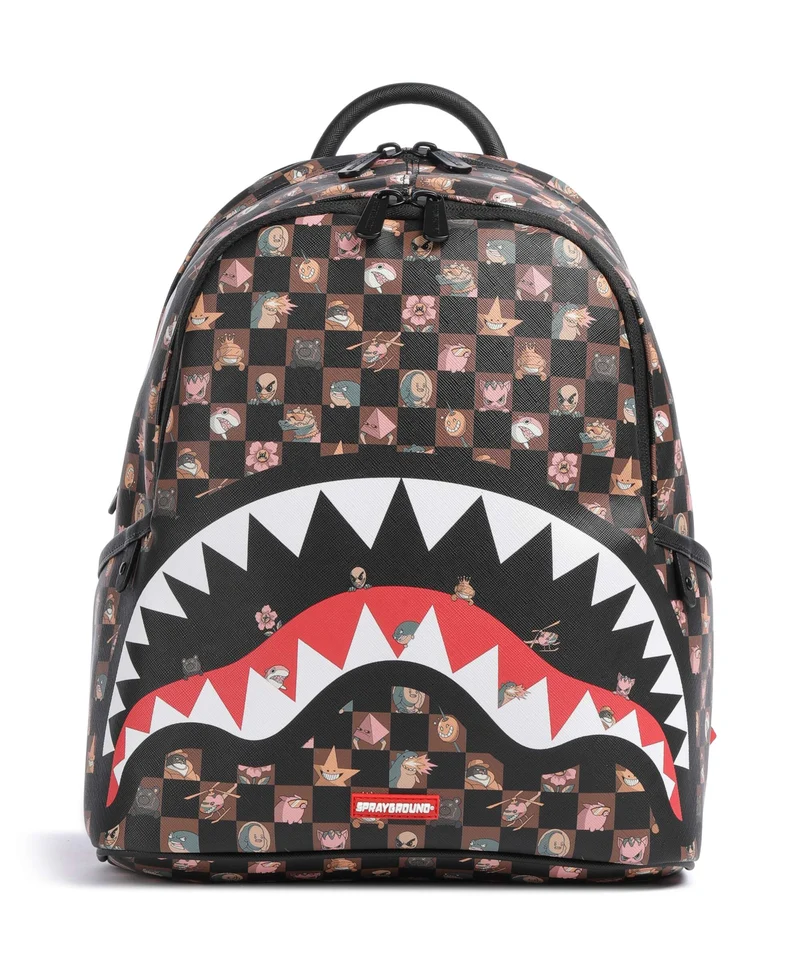 Sprayground Peeking Characters Remix Ryggsäck brown