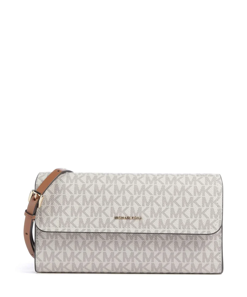 Michael Kors Jet Set Small Crossover väska vanilla/acrn