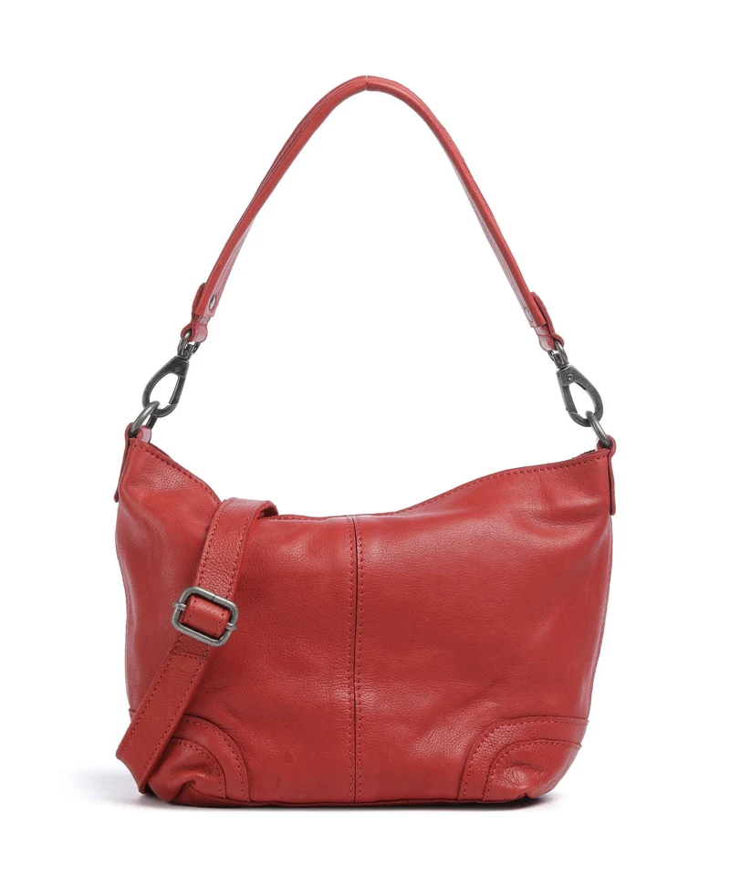 The Chesterfield Brand Washed Waxed Cow Lucy Axelremsväska red