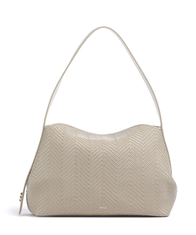 BOSS Caylie Axelremsväska light beige