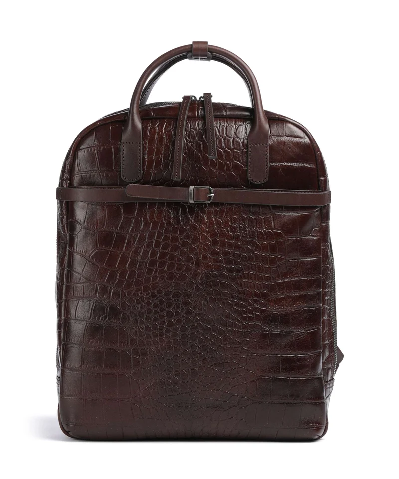 Castelijn & Beerens Croco Emma Ryggsäck mocca