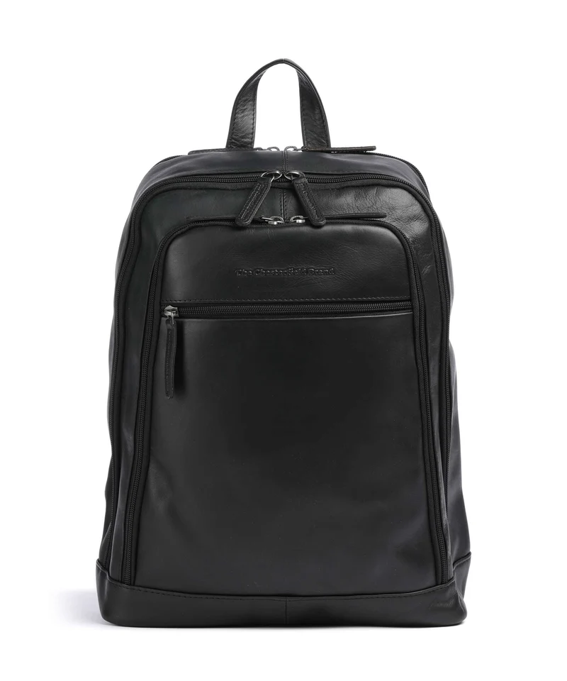 The Chesterfield Brand Wax Pull Up Cow Detroit Ryggsäck black