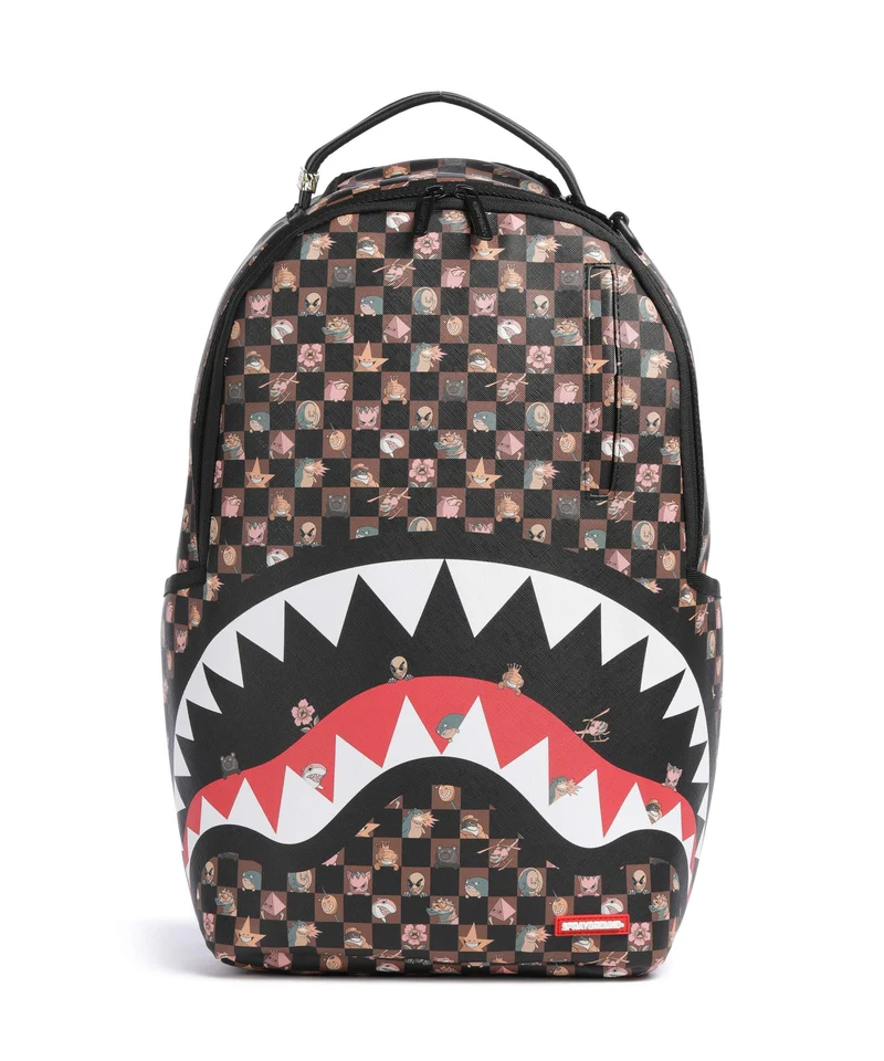 Sprayground Peeking Characters Remix Ryggsäck brown