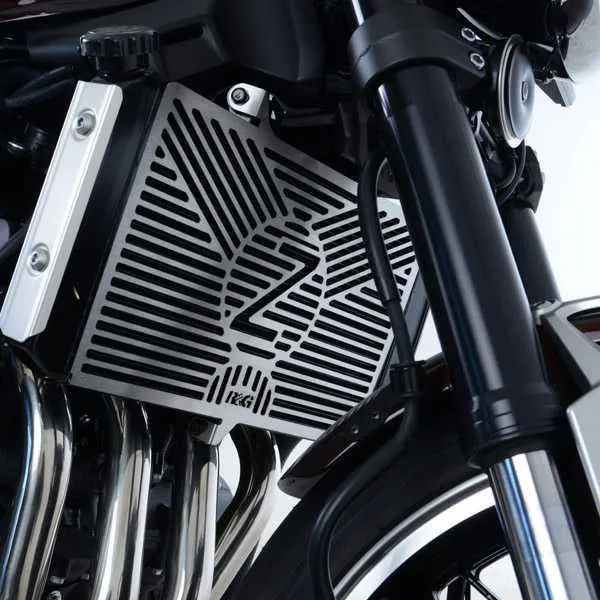 Branded Radiator Guard, stainless, Kawasaki Z900RS 18-20