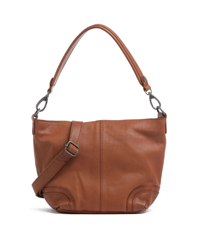 The Chesterfield Brand Washed Waxed Cow Lucy Axelremsväska cognac