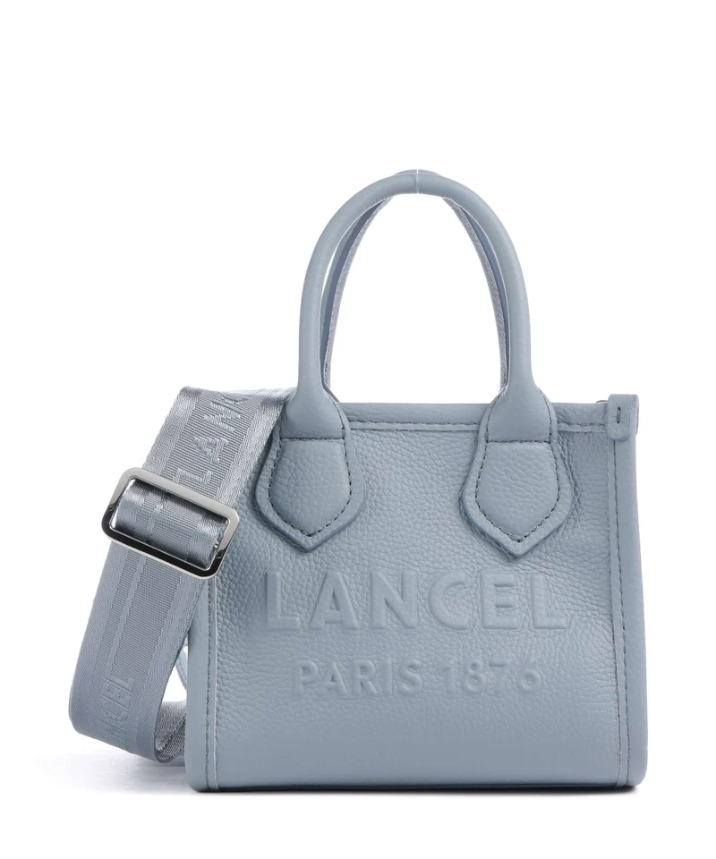 Lancel Jour Mini Crossover väska blue foam