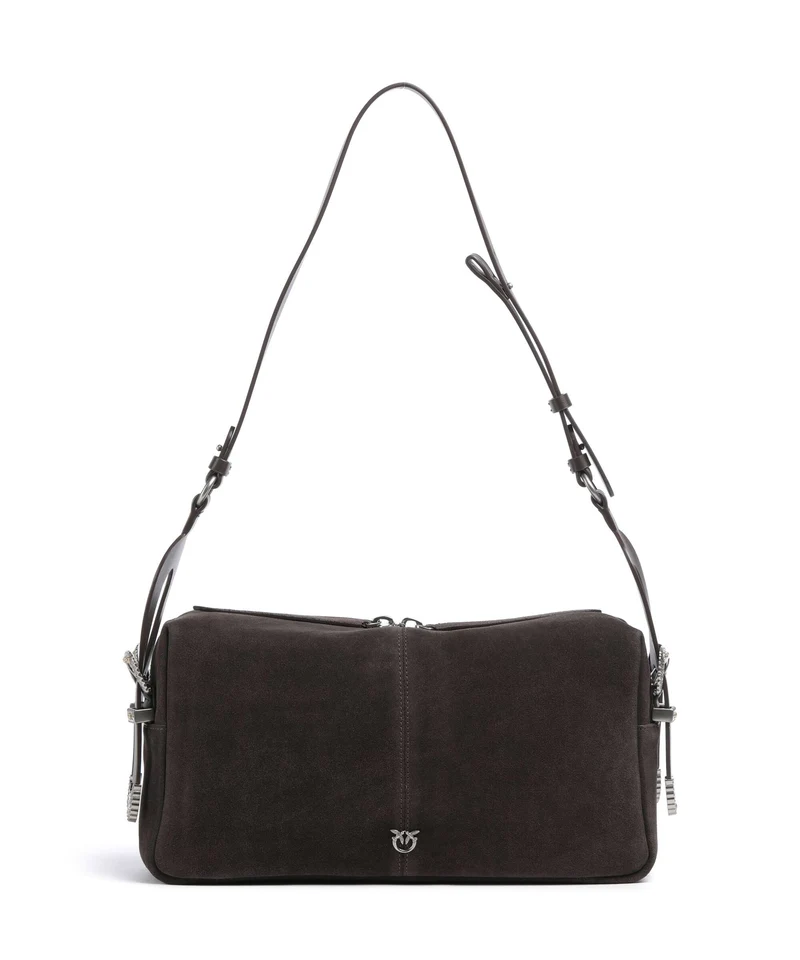 Pinko 24 Classic Axelremsväska marrone/chicco di caffe/old silver