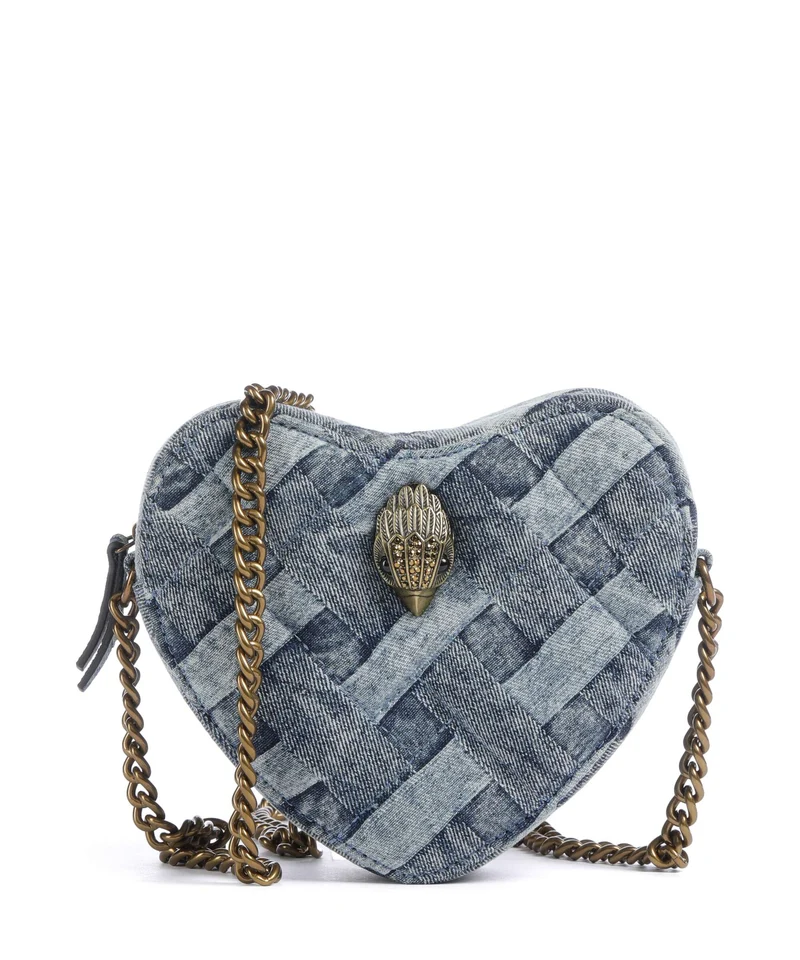 Kurt Geiger Kensington Heart Crossover väska denim