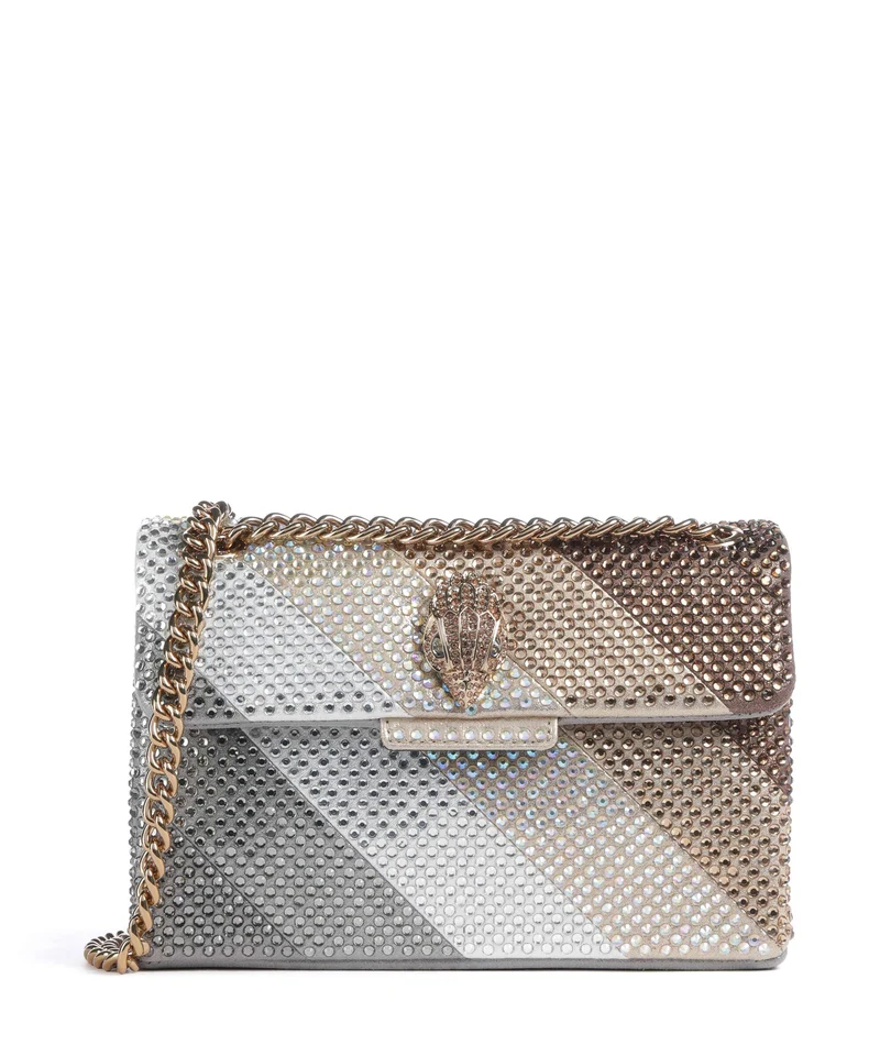 Kurt Geiger Kensington Mini Axelremsväska metal combination