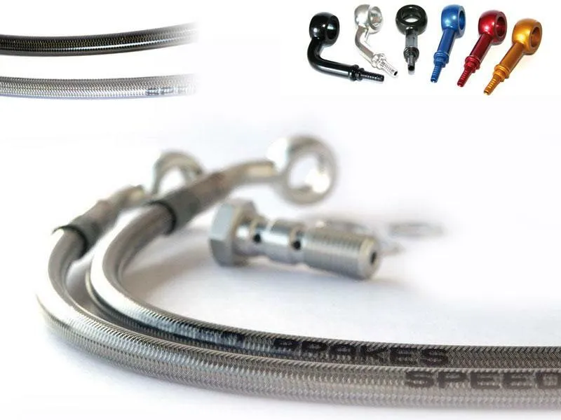 SPEEDBRAKES Aviation Brake Hose Stainless Steel/Blue Banjo 3003715