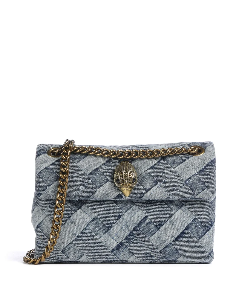 Kurt Geiger Kensington Mini Axelremsväska denim